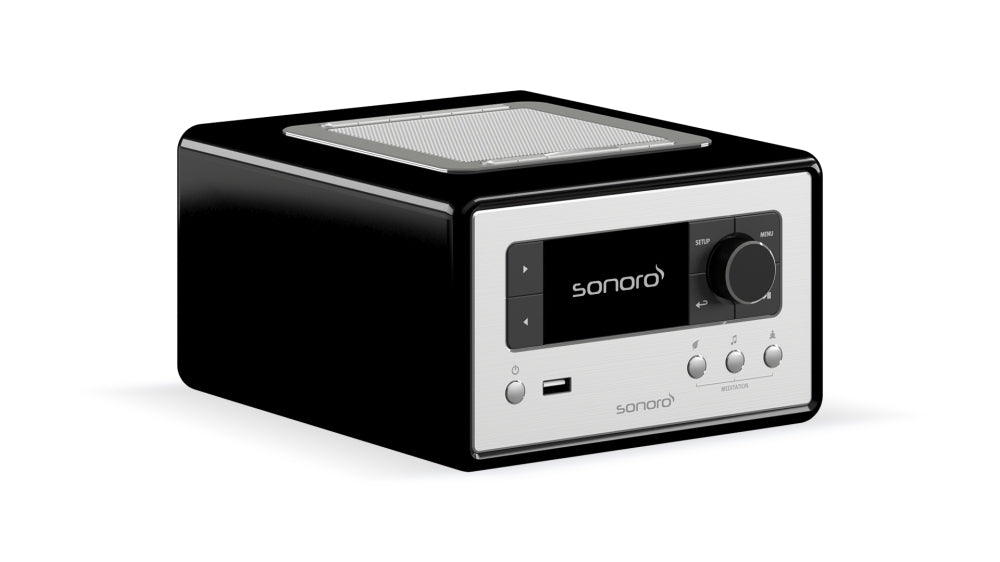Sonoro Relax — Schwarz hochglanz - Silber