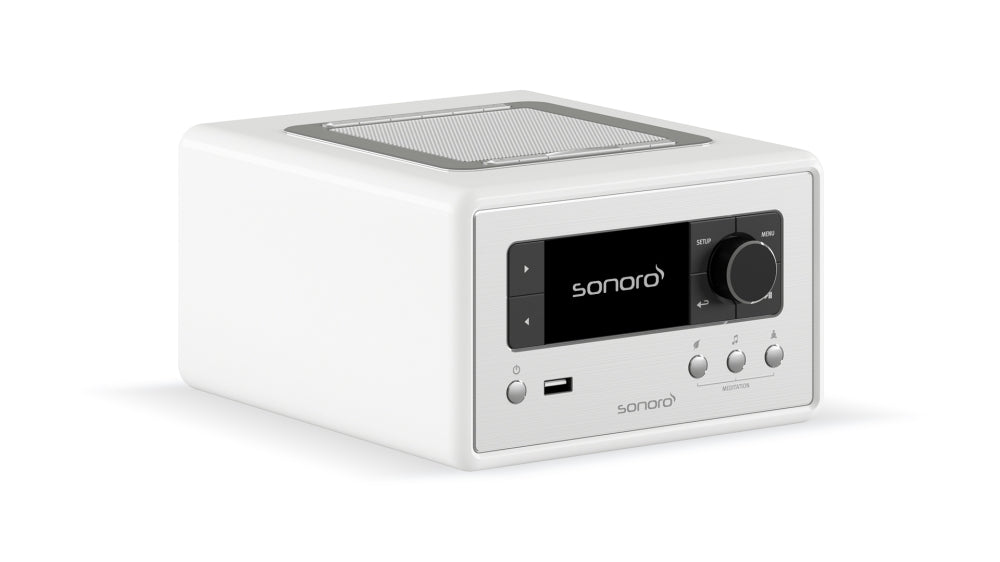 Sonoro Relax — Weiß hochglanz - Silber