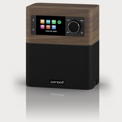 sonoro STREAM — Walnuss (Dekor) schwarz