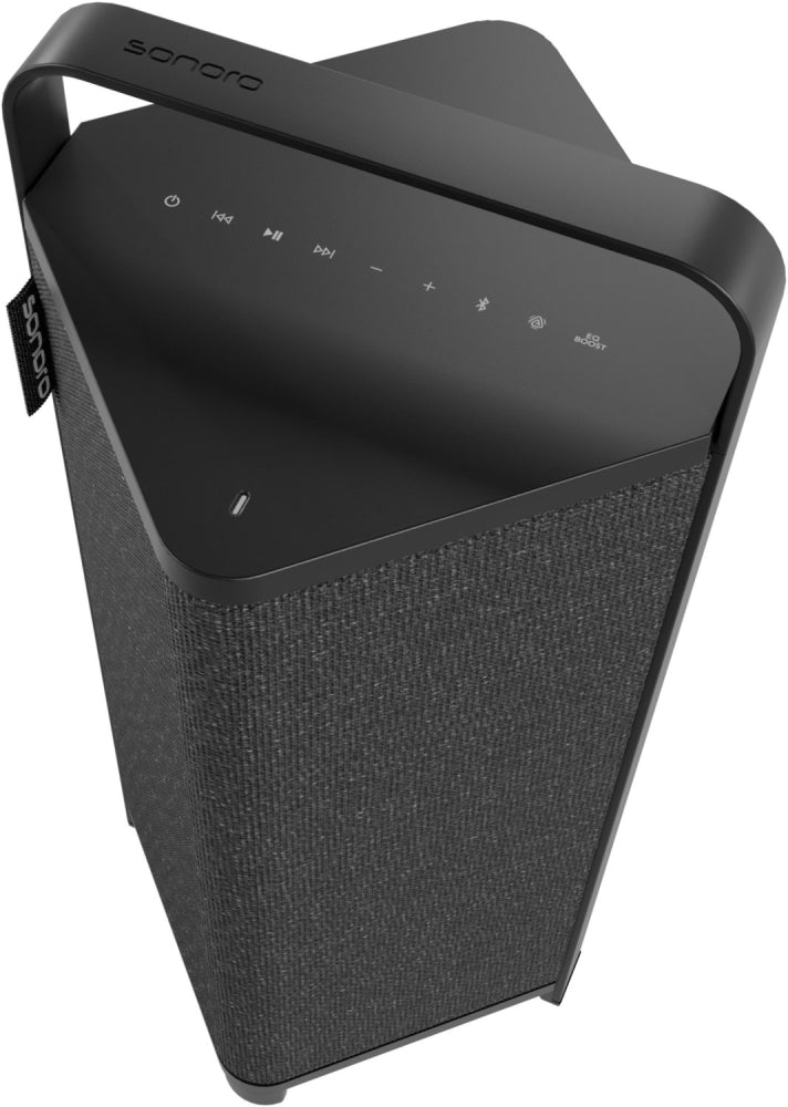SONORO Vibes L. Das ideale 360° Sound-Objekt für draußen. Spritzwassergeschützt.