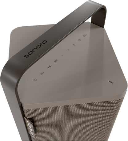 SONORO Vibes L. Das ideale 360° Sound-Objekt für draußen. Spritzwassergeschützt.