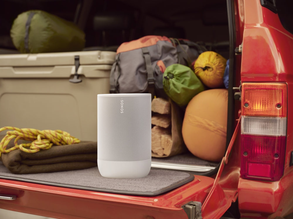 SONOS Move 2. Der neue portable Superspeaker. WLAN u. Bluetooth. Wasserfest. — Weiß