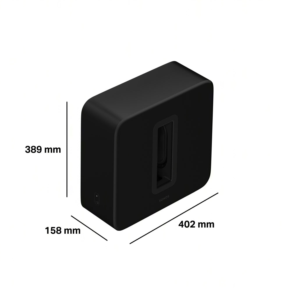 SONOS Sub Gen.4 Der brandneue Super-Subwoofer. Extrem stylisch. In Matt! — Matt Schwarz