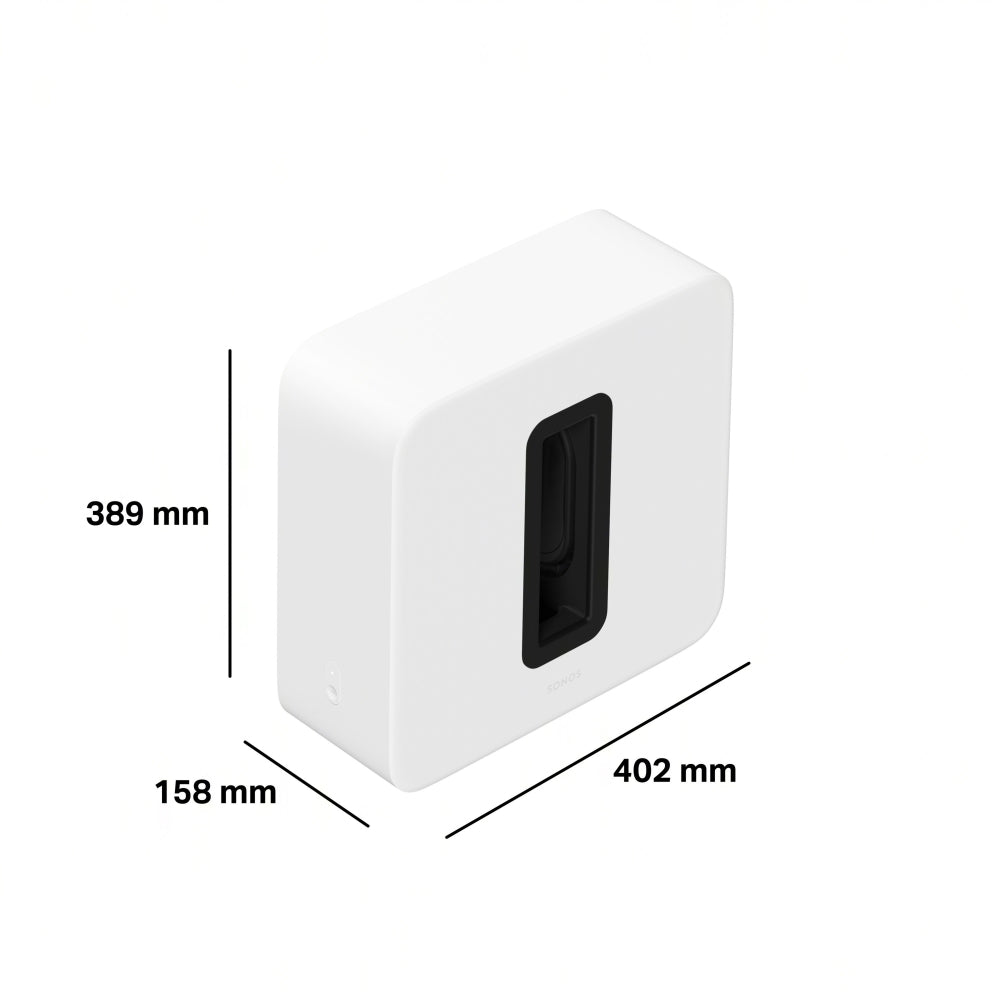 SONOS Sub Gen.4 Der brandneue Super-Subwoofer. Extrem stylisch. In Matt! — Matt Weiß
