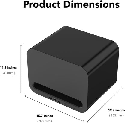 WiiM Sub Pro. 250 Watt starker Designer Subwoofer. Kabellos. Inkl. Raum-Einmessung. Ideal zur WiiM Soundbar!