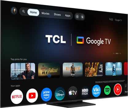 TCL 55C69K Pro. QD-MiniLED. Spitzenklasse. 139 cm Diagonale. 144 Hz. Edler Mittelfuß.