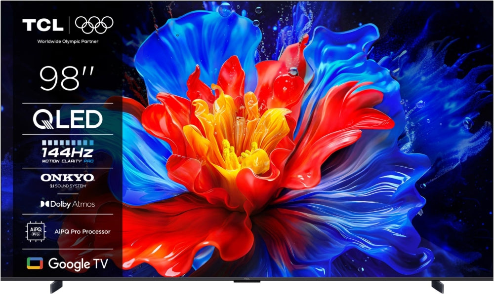 TCL 98P89K. 98"/248 cm QLED-TV. 144 Hz. AiPQ-Prozessor. WM-AKTION!