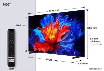 TCL 98P89K. 98"/248 cm QLED-TV. 144 Hz. AiPQ-Prozessor. WM-AKTION!