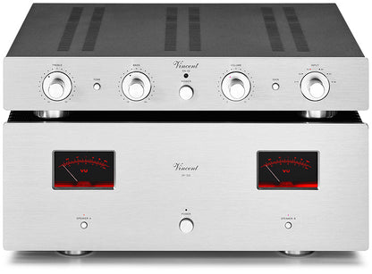 VINCENT SA-32. High-End Vorverstärker. Röhren-Hybrid! Alu-Fernbedienung! — SA32/SP332 silber
