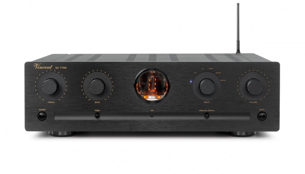 VINCENT SA-T7 MK. Stereo Röhren/Hybrid-Vorstufe Schwarz