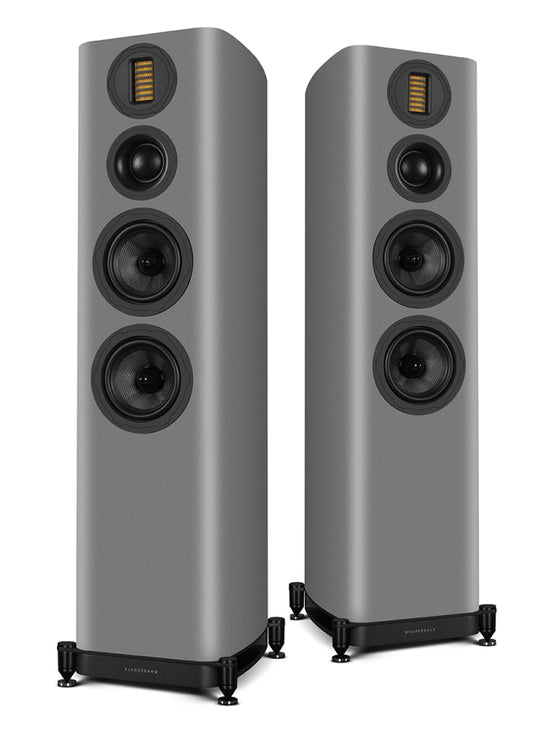 WHARFEDALE EVO 5.4. Deutlich verbesserter Nachfolger der EVO 4. Sehr edles Mattlack-Design.